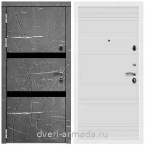 Черные входные двери, Металлическая дверь входная Армада Престиж Белая шагрень МДФ 16 мм Торос графит / МДФ 16 мм ФЛ Дуб кантри белый горизонт